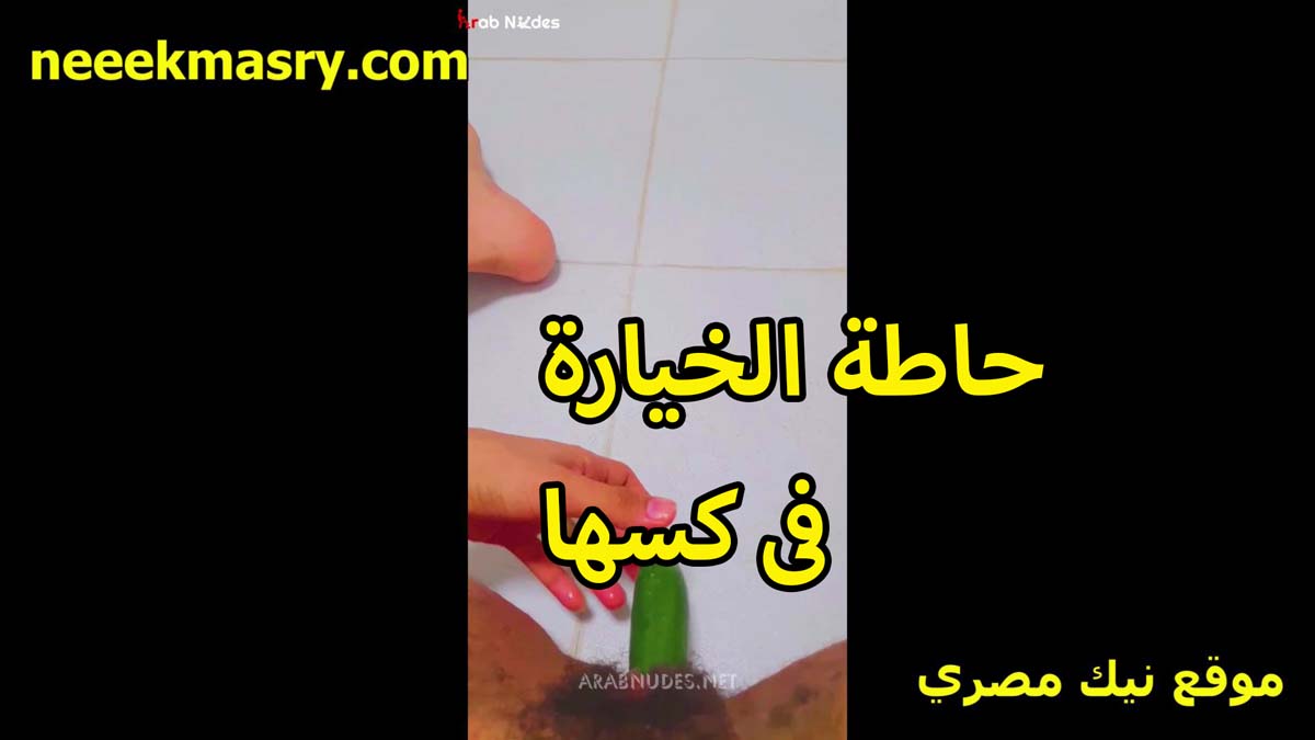 حاطه الخياره في كسها نيك مصري وشغال نيك الشرموطه هيجانه وعايزه تمتع نفسها تعبانه اوي تنزل عسل كسها